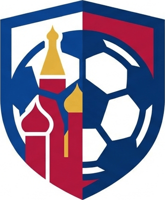 Логотип компании Спорт Свет, освещающей футбольные матчи Москвы, современный векторный дизайн.